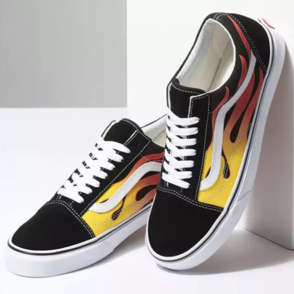 Vans Flame Old Skool Sneakers- Unisex
